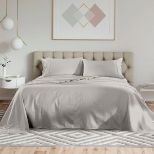 1200 Thread Count 100% Egyptian Cotton Sheet Set Super King - Grey
