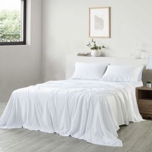 600 Thread Count Cooling Ultra Soft Sheet Set - Queen - White