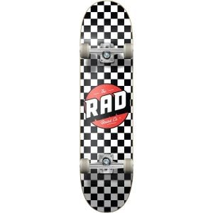RAD Complete Dude Crew 7.75 x 31 Skateboard - Checkers Black White