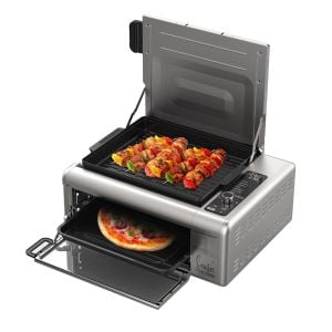 9-in-1 XL Flip Air Fryer Oven Grill Stainless Steel