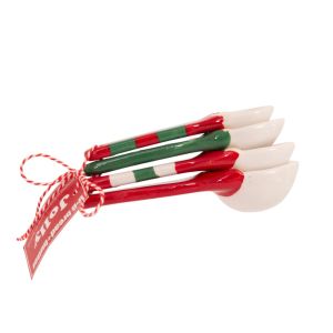 Gnome Measuring Spoons - 4 Pack - Green/ Red/ White