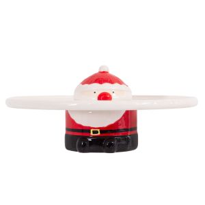 Santa Footed Cake Plate 29 x 12.5cm