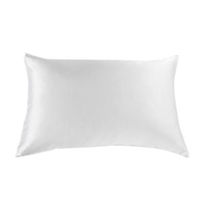 Royal Comfort Mulberry Soft Silk Hypoallergenic Pillowcase  - White