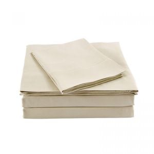 Bamboo Blended Quilt Cover Set 1000TC  - King - Ivory