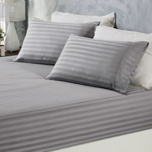 1200 Thread Count Cotton Blend 3pc Sheet Set - Queen -Charcoal Grey