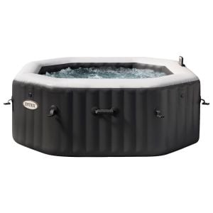 Intex PureSpa Jet and Bubble Deluxe 6-Person Inflatable Hot Tub - Onyx Black