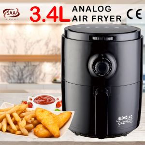 Kitchen Couture Air Fryer Cooking Recipe 3.4L Capacity Black