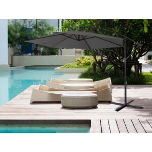 Milano 3M Outdoor Umbrella Cantilever Sun UV Patio Garden  - Charcoal