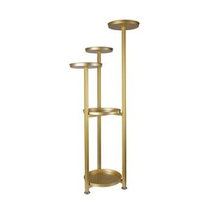 Levede Plant Stand Outdoor Indoor Flower Rack Garden Shelf Gold 100CM