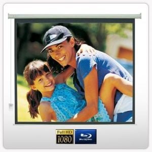 100In Electric Motorised Projector Screen Tv remote