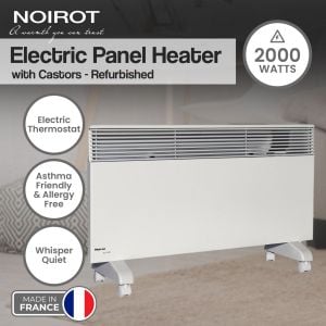 Noirot 2000W 7358-7 Electric Panel Heater with Castors Refurbished