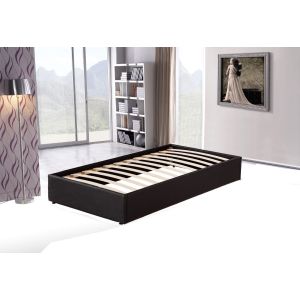 Pu Leather Single Bed Ensemble Frame