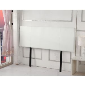 Pu Leather Double Bed Headboard Bedhead - White