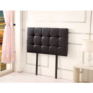 Pu Leather Single Bed Deluxe Headboard Bedhead - Black