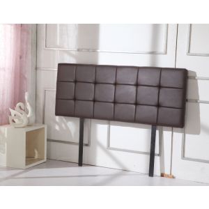 Pu Leather Queen Bed Deluxe Headboard Bedhead - Brown