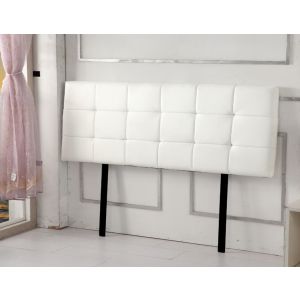 Pu Leather King Bed Deluxe Headboard Bedhead - White