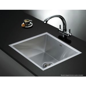 440 X 440mm Handmade Stainless Steel Kitchen Laundry Sink With Waste