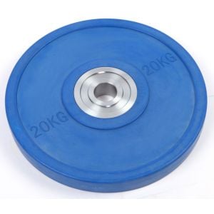 20kg Pro Olympic Rubber Bumper Weight Plate Blue