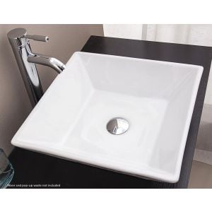 Bathroom Ceramic Rectangular Above Countertop Basin For Vanity