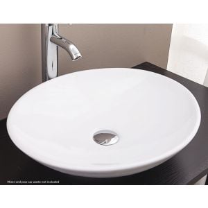 Bathroom Ceramic Oval Above Countertop Basin For Vanity