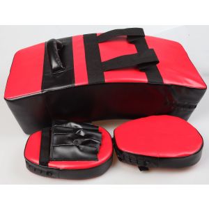 Kicking Boxing Sparring Shield & Punching Pad Mitts Combo