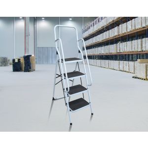 Foldable Non Slip 4 Step Steel Ladder