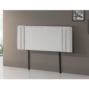 Linen Fabric Double Bed Deluxe Headboard Bedhead Plain - Beige