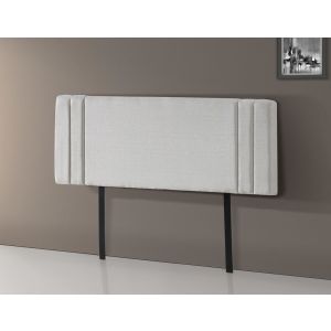 Linen Fabric Queen Bed Deluxe Headboard Bedhead Plain - Beige