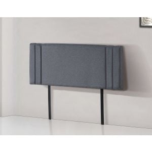 Linen Fabric Double Bed Deluxe Headboard Bedhead - Grey