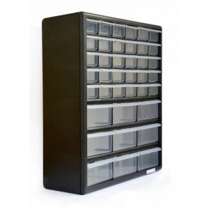 Storage Cabinet Drawers 39 Plastic Tool Box Containers Organiser