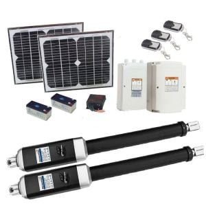 1200kg 20w Solar Double Swing Auto Motor Remote Gate Opener