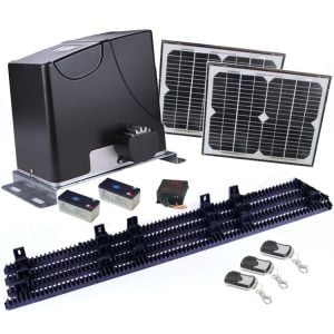 1000kg Auto Solar Slide Sliding Gate Opener Automatic W 4m Rail