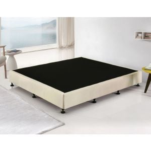 Palermo King Ensemble Bed Base Platinum Natural Sand Linen Fabric