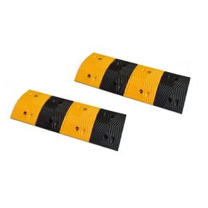 Pair Of 1m Long 60t Load Rubber Speed Bump Hump Modular Speed Humps