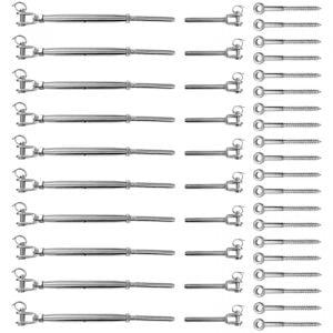 Stainless Steel Wire Rope Diy Balustrade Kit Jaw/swage Fork Turnbuckle
