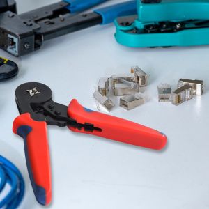 1200pcs Bootlace Ferrule Crimper Kit 0.25-10mm2 Cord End Ratchet