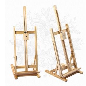 Tabletop Easel Wood Studio H-frame Artist Art Display Painting Stand