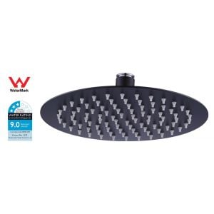 200mm Shower Head Round 304ss Electroplated Matte Black Finish