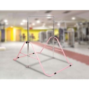 Kids Gymnastics Bars Training Horizontal Bar Monkey Kip Bar Pink