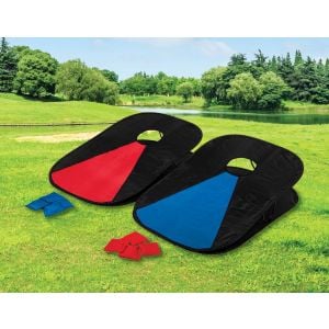 Collapsible Portable Corn Hole Boards With 8 Cornhole Bean Bags