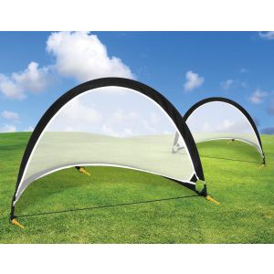 Pair Of Soccer Football Goals 180cm Pop Up Portable Quick Set Up