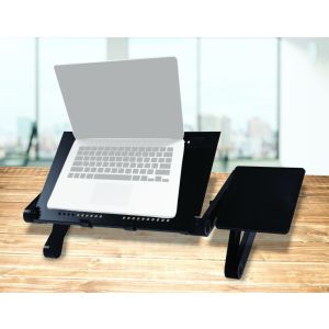 Aluminium Alloy Folding Laptop Computer Stand Tray On Bed Mouse
