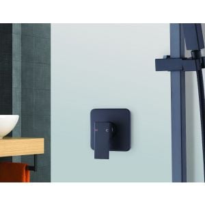 Shower Bath Mixer Tap  Watermark Approved - Electroplated Matte Black