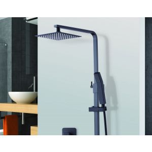 8 Rain Shower Head Square Dual Heads Faucet High Pressure Hand Held