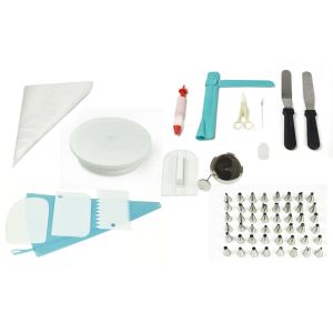 164pcs Cake Decorating Kit Turntable Rotating Baking  Nozzles