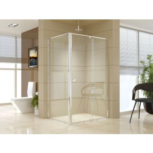 Semi Frameless Shower Screen (114~122)x 195cm & (89~92)x 195cm Side