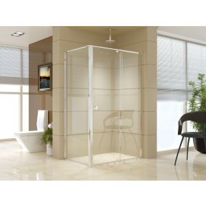 Semi Frameless Shower Screen (114~122)x 195cm & (77~80)x 195cm Side