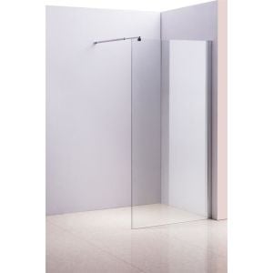 1100 X 2100mm Frameless 10mm Safety Glass Shower Screen