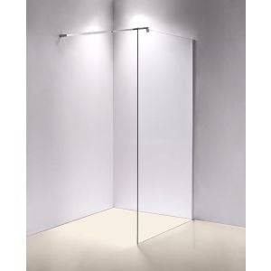 1100 X 2000mm Frameless 10mm Glass Shower Screen