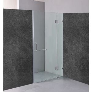 100 X 200cm Wall To Wall Frameless Shower Screen 10mm Glass